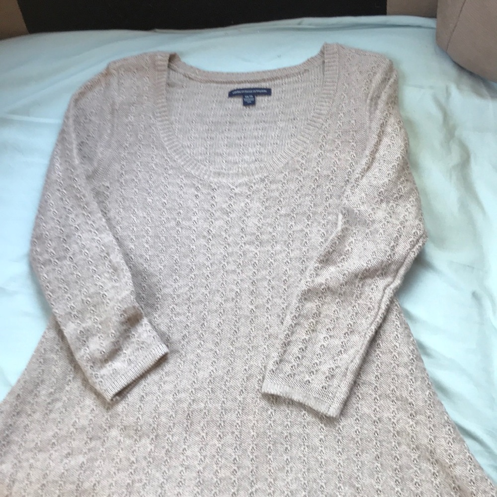 Long sleeved knitted dress